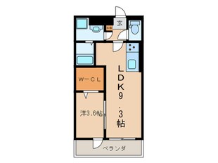 シンフォニー久津川の物件間取画像